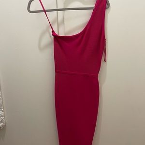 One shoulder BCBG bodycon dress